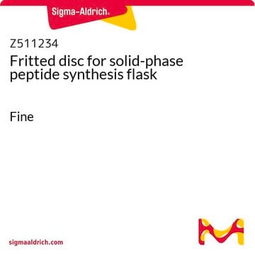 Fritted disc for solid-phase peptide synthesis flask Fine