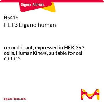 FLT3 Ligand human recombinant, expressed in HEK 293 cells, HumanKine&#174;, suitable for cell culture