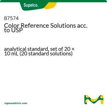 根据美国药典的色度标准溶液 analytical standard, set of 20 × 10&#160;mL (20 standard solutions)