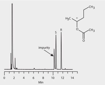 GC Analysis of 2-Butanol Enantiomers (O-Acetyl Derivatives) on Astec&#174; CHIRALDEX&#8482; G-TA suitable for GC