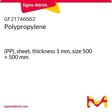 Polypropylene (PP), sheet, thickness 1&#160;mm, size 500 × 500&#160;mm