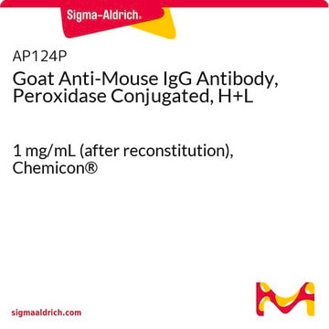 Anti-Maus-IgG-Antikörper der Ziege, Peroxidase-konjugiert, H+L 1&#160;mg/mL (after reconstitution), Chemicon&#174;