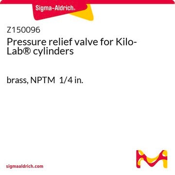 Pressure relief valve for Kilo-Lab&#174; cylinders brass, NPTM 1/4&#160;in.