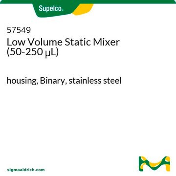 Low Volume Static Mixer (50-250&#956;L) housing, Binary, stainless steel