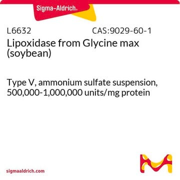 リポキシダーゼ Glycine max（ダイズ）由来 Type V, ammonium sulfate suspension, 500,000-1,000,000&#160;units/mg protein