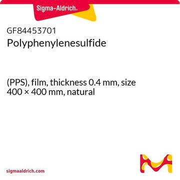 Polyphenylenesulfide (PPS), film, thickness 0.4&#160;mm, size 400 × 400&#160;mm, natural