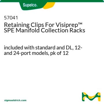 Clips de retención para gradillas de recogida de colectores Visiprep&#8482; SPE included with standard and DL, 12- and 24-port models, pk of 12