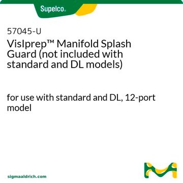 Visprep Manifold Splash Guard (not included with standard and DL models) for use with standard and DL, 12-port model