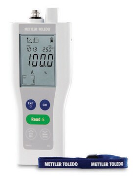 Mettler Toledo FiveGo&#8482; dissolved oxygen portable meter model, F4, meter only, AC/DC input 230 V AC, universal plug set