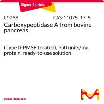 Carboxypeptidase&#160;A aus Rinderpankreas (Type II-PMSF treated), &#8805;50&#160;units/mg protein, ready-to-use solution