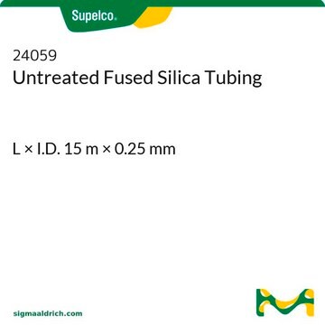 Tube en silice fondue non traitée L × I.D. 15&#160;m × 0.25&#160;mm