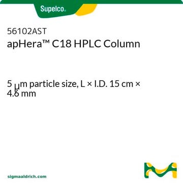 Columna para HPLC apHera &#8482; C18 5&#160;&#956;m particle size, L × I.D. 15&#160;cm × 4.6&#160;mm