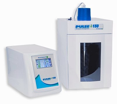 Benchmark Pulse 150 Ultrasonic Homogenizer with 6mm horn and soundproof box AC/DC input 230 V, UK plug