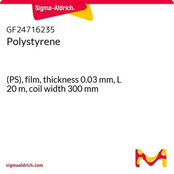 Polystyrene (PS), film, thickness 0.03&#160;mm, L 20&#160;m, coil width 300&#160;mm