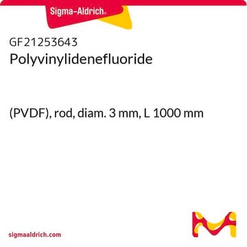 Polyvinylidenefluoride (PVDF), rod, diam. 3&#160;mm, L 1000&#160;mm