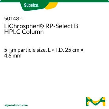 LiChrospher&#174; RP-Select B HPLC Column 5&#160;&#956;m particle size, L × I.D. 25&#160;cm × 4.6&#160;mm