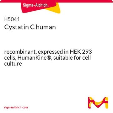 Cystatin C human recombinant, expressed in HEK 293 cells, HumanKine&#174;, suitable for cell culture