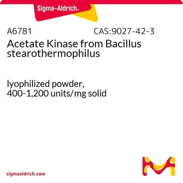 Acetate Kinase from Bacillus stearothermophilus lyophilized powder, 400-1,200&#160;units/mg solid