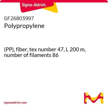 Polypropylene (PP), fiber, tex number 47, L 200&#160;m, number of filaments 86