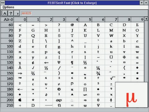 Feb Technical Scientific Fonts Serif 