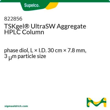 Columna de HPLC de exclusión por tamaño (tipo SW) TSKgel&#174; phase diol, L × I.D. 30&#160;cm × 7.8&#160;mm, 3&#160;&#956;m particle size