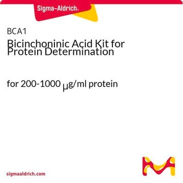 Kit dell’acido bicinconinico per la determinazione delle proteine for 200-1000 &#956;g/ml protein