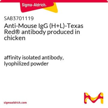 Anti-Mouse IgG (H+L)-Texas Red&#174; antibody produced in chicken affinity isolated antibody, lyophilized powder