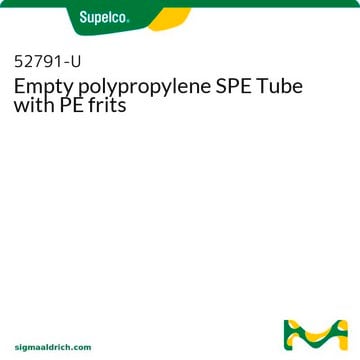 Leeres Polypropylen-SPE-Röhrchen mit PE-Fritten