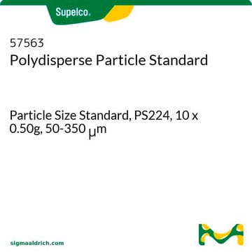 Polydisperse Particle Standard Particle Size Standard, PS224, 10 x 0.50g, 50-350&#160;&#956;m