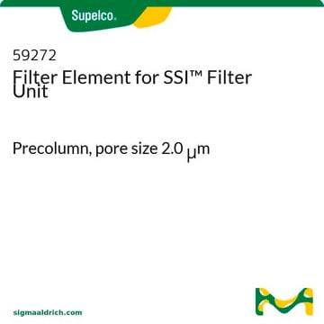 Elemento de filtración para la unidad de filtración SSI&#8482; Precolumn, pore size 2.0&#160;&#956;m