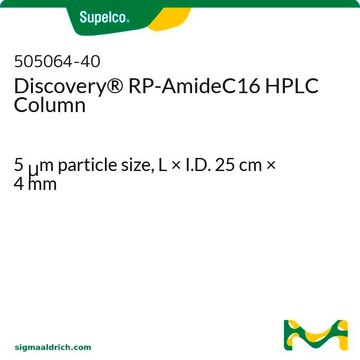 Columna para HPLC Discovery&#174; RP-AmideC16 5&#160;&#956;m particle size, L × I.D. 25&#160;cm × 4&#160;mm