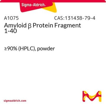 Amyloid &#946; Protein Fragment 1-40 &#8805;90% (HPLC), powder