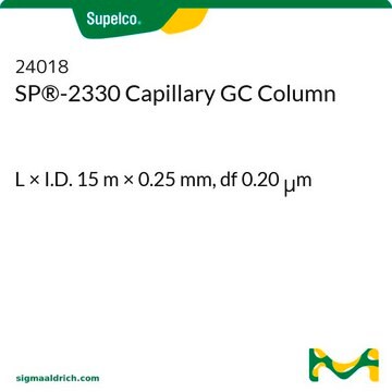 SP&#174;-2330 Capillary GC Column L × I.D. 15&#160;m × 0.25&#160;mm, df 0.20&#160;&#956;m