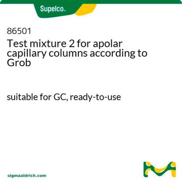 Test mixture 2 for apolar capillary columns according to Grob suitable for GC, ready-to-use