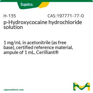 p-Hydroxycocaine hydrochloride solution 1&#160;mg/mL in acetonitrile (as free base), certified reference material, ampule of 1&#160;mL, Cerilliant&#174;