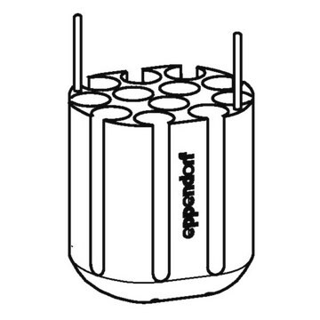 Adapter for Eppendorf&#174; S-4-72 Rotor holds 12 x 9 mL round-bottom tubes, pack of 2&#160;ea