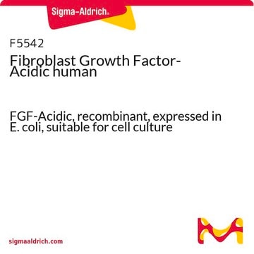 Fibroblast Growth Factor-Acidic human FGF-Acidic, recombinant, expressed in E. coli, suitable for cell culture