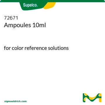 Ampoules 10ml for color reference solutions