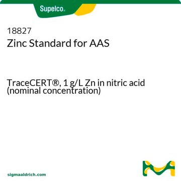 Zinc Standard for AAS TraceCERT&#174;, 1&#160;g/L Zn in nitric acid (nominal concentration)