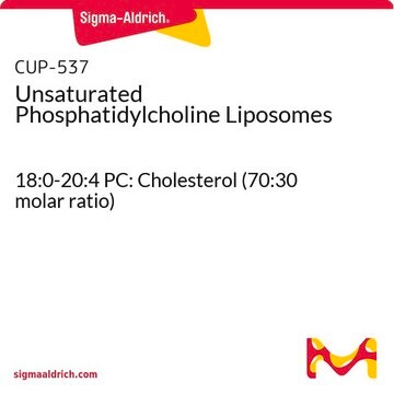 Unsaturated Phosphatidylcholine Liposomes 18:0-20:4 PC: Cholesterol (70:30 molar ratio)