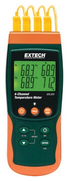 Extech Datalogging Thermocouple Thermometer 4-Channel