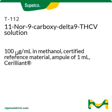 11-Nor-9-carboxy-delta9-THCV solution 100&#160;&#956;g/mL in methanol, certified reference material, ampule of 1&#160;mL, Cerilliant&#174;