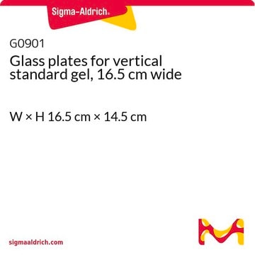 Glasplatten für vertikales Standardgel, Breite 16,5&nbsp;cm W × H 16.5&#160;cm × 14.5&#160;cm