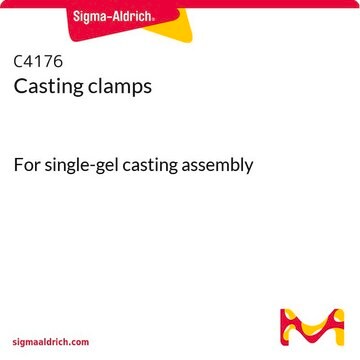 Casting clamps For single-gel casting assembly