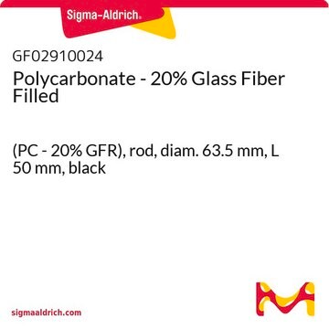 Polycarbonate - 20% Glass Fiber Filled (PC - 20% GFR), rod, diam. 63.5&#160;mm, L 50&#160;mm, black