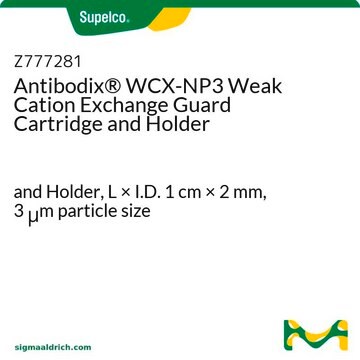 Antibodix&#174; WCX-NP3 Weak Cation Exchange Guard Cartridge and Holder and Holder, L × I.D. 1&#160;cm × 2&#160;mm, 3&#160;&#956;m particle size