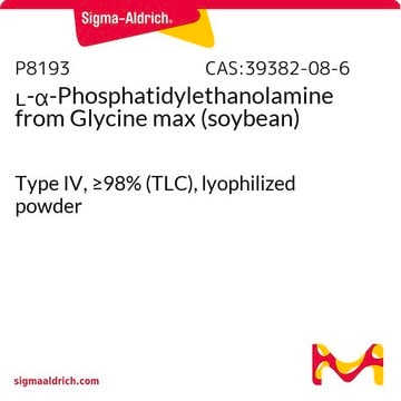 L-&#945;-Phosphatidyléthanolamine from Glycine max (soybean) Type IV, &#8805;98% (TLC), lyophilized powder