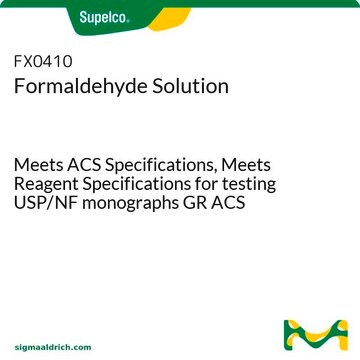 Formaldehyde Solution Meets ACS Specifications, Meets Reagent Specifications for testing USP/NF monographs GR ACS