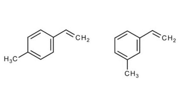 Methylstyrene (mixture of 3- and 4-isomers) stabilised with 4-tert-butylpyrocatechol for synthesis