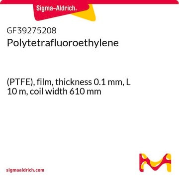 Polytetrafluoroethylene (PTFE), film, thickness 0.1&#160;mm, L 10&#160;m, coil width 610&#160;mm